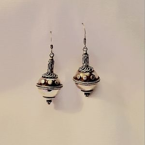 Antique Inspired Sterling Silver Earrings
